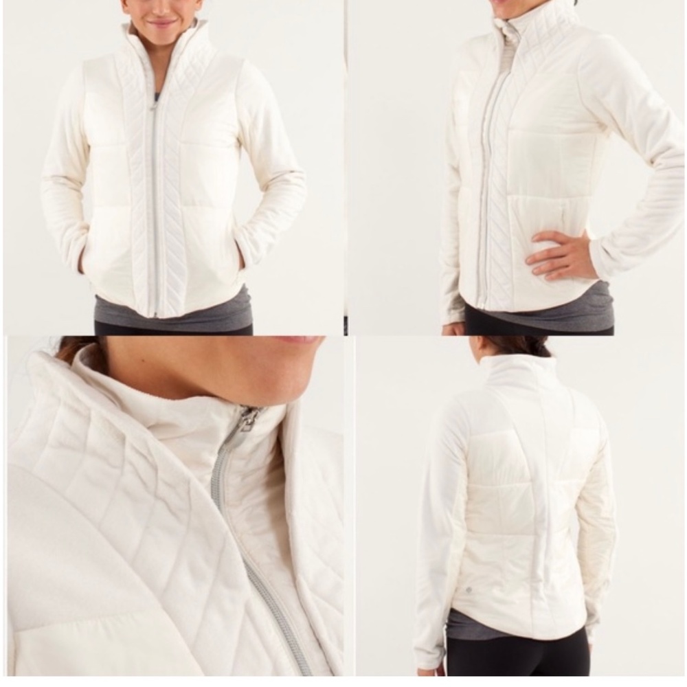 Lululemon St Moritz Jacket Polar Cream size 6